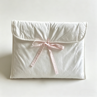 Housse de tablette matelassée, pochette pour ordinateur portable grande capacité, sacoche décontractée et simple pour tablette et ordinateur portable