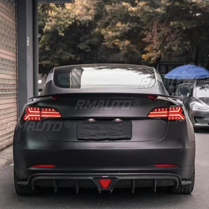 For 2019-2023 Tesla Model3 100%Real Carbon Fiberhighquality <b>Rear</b> <b>Spoiler</b> Trunk Lid Cmst Style - Product Image 5