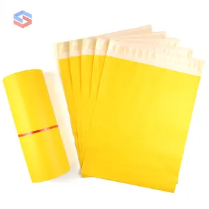 Haute qualité nouveau plastique Poly matériel jaune couleur Poly Mailer sac étanche auto-scellant Poly sac