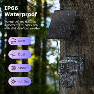 SECTEC 24/7 AOV 녹화 4G 태양 투광 조명 보안 위장 카메라 IP66 무선 AI 감지 배터리 WIFI CCTV <span class=keywords><strong>IP</strong></span> 카메라 - Product Image 4