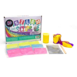 Tự làm đầy màu sắc Slime làm Kit cho trẻ em tạo ra 4 đầy màu sắc slimes mô hình đất sét đặc biệt DIY đồ chơi plasticine - Product Image 5