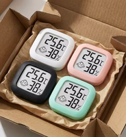 Mini thermomètre hygromètre numérique LCD pour intérieur, chambre de bébé