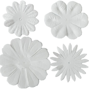 White Color Different Design Decorativerose Flower Paper Card Crafts