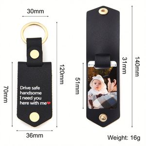 Custom Pu Leather Mummy Case Personalized Keyring Mother's Day <b>Gift</b> for Her Photo Keychain Birthday Christmas <b>Gifts</b> - Product Image 6
