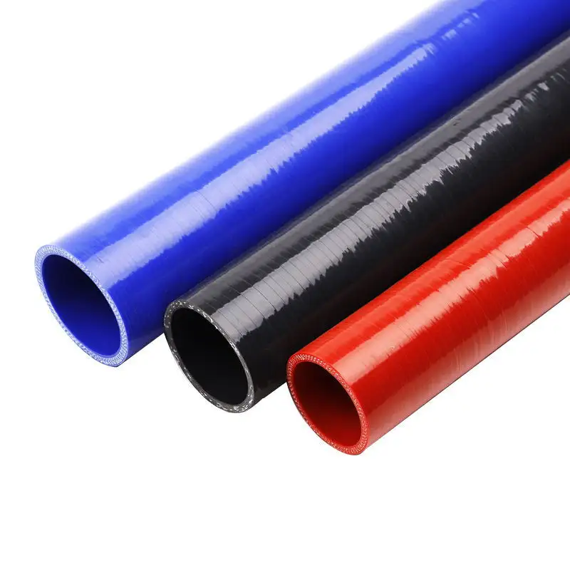 חם מכירות כל סוגים של גודל סיליקון ישר אחד מטר צינור מזהה 76mm ישר קלוע סיליקון צינור