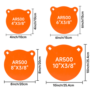 Panda a forma di 10mm ispessito AR500 acciaio resistente tiro bersaglio per fionde e accessori - Product Image 3