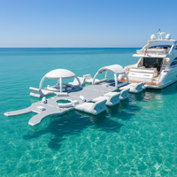 Plateforme flottante gonflable pour fête aquatique, ponton marin, canapé-bateau, plateforme gonflable pour sports nautiques - Vente en gros