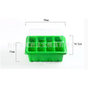 Seedling <b>Tray</b> <b>Plastic</b> 6 Cell Square With Lid For Nursery Use - Product Image 4