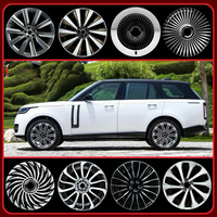 Rines Forjados Personalizados Nuevos de 22x9.5 Pulgadas 5x108 en Negro Brillante para ZEEKR 001/009/9X/ZEEKR 7X/Lynk Co//// 25mm