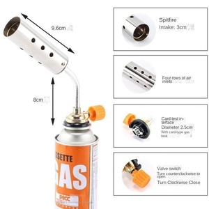 Fabrik Großhandel Neu 2408 Inverted Caster Gun Zink legierung Wind dicht für Schweine haar Backen BBQ Haushalts artefakt - Product Image 3