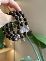 Bracelet en cristal naturel Sinyore - Bois d'encens Jiangzhen