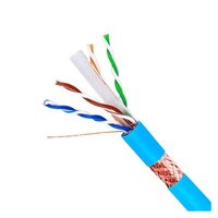 Kabel LAN PVC Cat6 SFTP Indoor Berkualitas Baik 250MHz 1000Mbps Kecepatan Broadband dengan Konduktor OFC dan Bersertifikasi CE/FCC