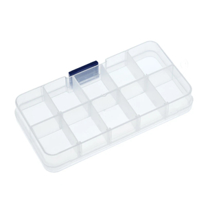 10 Grid <strong>canbe</strong> remove transparent plastic small box kit storage box jewelry jewelry box electronic components parts finishing box - Product Image 2