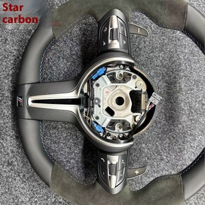 Volant sport amélioré M3M5 F15 F30 en cuir suédé et carbone, compatible avec M4 M2 et autres volants - Product Image 5