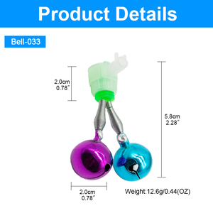 Campanello da Pesca Wireless con Luce LED Notturna, Doppio Allarme Sonoro, 12.6g 5.8cm, per Pesca alla Carpa - Product Image 2