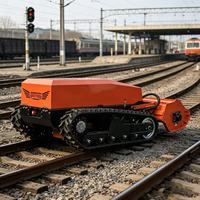 Cortadora de Césped Robótica con Control Remoto, Motor sin Escobillas Euro V EPA, Respuesta Rápida de 50ms, Alta y Baja Velocidad, Elevación Remota, para Pendientes Pronunciadas
