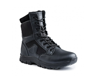 Bottes de chasse tactiques pour hommes TSB0526 en cuir noir, 8 pouces, fermeture éclair latérale - Product Image 4