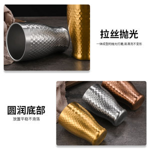 แก้วน้ำสแตนเลส 304 แบบสองชั้น ผิวสัมผัสลายตอก ฉนวนสุญญากาศ เก็บอุณหภูมิได้ทั้งร้อนและเย็น เหมาะสำหรับงานปาร์ตี้ - Product Image 5