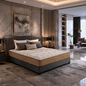 Matelas à ressorts ensachés de luxe anti-acariens et antibactérien, en tissu doux pour la peau, solution de sommeil saine pour hôtels et maisons - Product Image 2