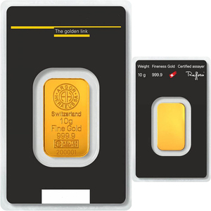 Lingote de Oro de 1 oz de Refinería en Empaque Blíster con Tarjeta de Ensayo - Product Image 3