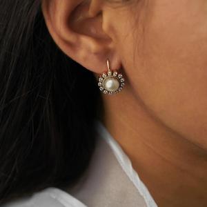 Premium Gold Plated Round Brilliant Diamond Stud <b>Earrings</b> in 925 Sterling Silver Classic <b>Fine</b> Jewelry for Daily Wear Anniversary - Product Image 2