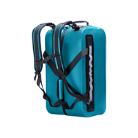 Sac de voyage imperméable en PVC de 50 L avec logo de marque personnalisé, pour le sport, la gym, l'aventure, la randonnée, le camping, la moto