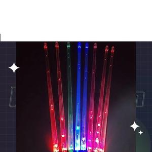 Venta al por mayor LED recargable transparente PC Material electrónico brillante intermitente <span class=keywords><strong>baquetas</strong></span> de batería Accesorios - Product Image 3