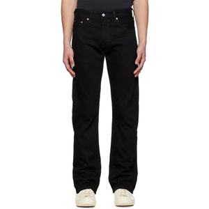 Fashion Custom Black <b>Slim</b> Fit Boot Cut Jeans Men <b>Belt</b> Loops Five-Pocket Style Zip-Fly Jeans Denim Pants - Product Image 2