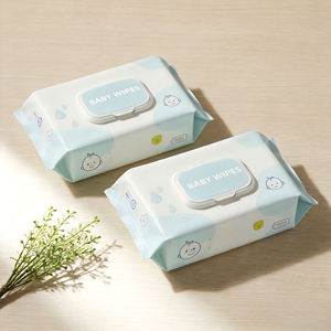 Toallitas Húmedas de Papel Tisú Impresas de Alta Calidad, Toallitas Refrescantes Desechables, Toallitas Húmedas de Agua para el Cuidado Diario del Bebé - Product Image 3