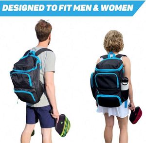 Sac à dos de sport grande capacité, échantillon gratuit, pour pickleball, hommes et femmes, capacité de 2 à 4 raquettes avec poches de rangement - Product Image 6
