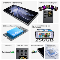 Teléfono Inteligente OUKITEL C62 PRO con Pantalla Dual de 6.88 Pulgadas y 90Hz, 5150mAh, 8GB+256GB, NFC, Versión Global