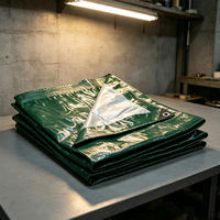 Bâche de camping robuste en PEHD laminé anti-UV, imperméable, résistante au vent, pour extérieur, avec revêtement