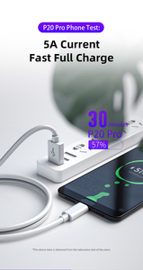 Cargador rápido 5a, Cable De Carga USB Tipo C Para teléfonos <span class=keywords><strong>Android</strong></span> y Huawei, 1m, USB-C - Product Image 2