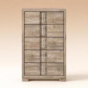 Modern Brown Storage <b>Chest</b> Wooden <b>Chest</b> <b>of</b> <b>Drawers</b> Home Furniture Closet Standing <b>Tallboy</b> - Product Image 6