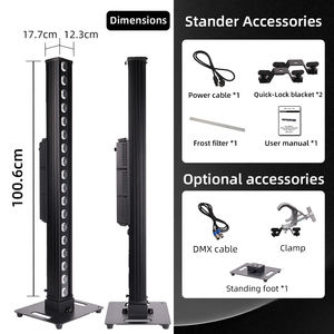 Lampu LED dinding, 18x20W luar ruangan tahan air Led pencuci dinding IP66 lampu Dj bar luar ruangan konser LED Pixel bar lampu panggung pesta lampu panggung acara - Product Image 4