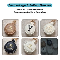 Petite pochette à bijoux ronde zippée, intérieur en peluche douce, porte-boucles d'oreilles, porte-bijoux, sac à main, pendentif, organiseur de voyage pour femmes