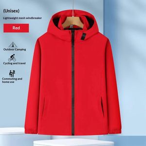 Fabricant de vestes d'extérieur OEM en gros, veste personnalisée respirante, coupe-vent, imperméable, en spandex/polyester, imprimée à l'écran - Product Image 1
