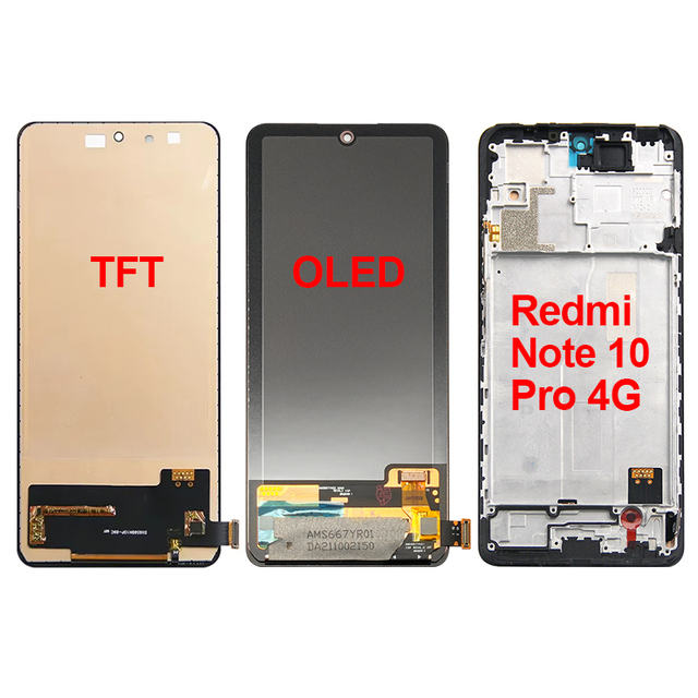 Repair Parts Panel Assembly Original Oled Touch Replacement TFT Note10 Pro Max Screen Note 10 Pro 4G Lcd Display for Redmi