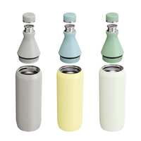 Bouteilles d'eau sous vide en acier inoxydable écologiques de 20oz YEWAY différentes bouteilles thermos à boire toute la journée