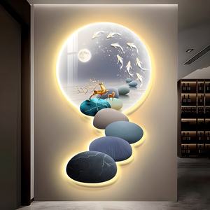 Décoration murale en porcelaine de cristal, peinture diamant moderne abstraite, décorations murales pour la maison - Product Image 4