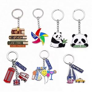 <b>Personalized</b> Ring Letter Logo Zinc Alloy Metal <b>Keychains</b> 20 Years Manufacturer Key Chain for Custom Promotional Gifts - Product Image 6