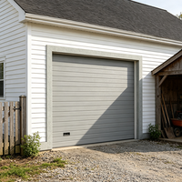 Porte de garage en aluminium, portes simples en aluminium pour extérieur, volet en aluminium, couleur bois