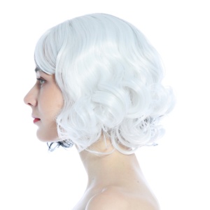 <span class=keywords><strong>Cruella</strong></span> De Vil Película Pelucas sintéticas en blanco y negro <span class=keywords><strong>Cruella</strong></span> Cos Play Pelucas - Product Image 3