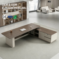 Vente en gros de Offre Spéciale de bureau moderne en bois de luxe personnalisé pour patron ou PDG Bureau de directeur de luxe durable certifié CE