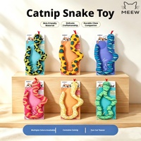 Jouet pour chat transfrontalier, jouet serpent simulé à la catnip, bâton de stimulation pour l'auto-entretenissement, jouet à mâcher énergétique pour chatons