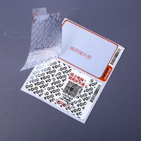 Étiquettes adhésives acryliques anti-effraction personnalisées pour l'emballage d'expédition express, protection contre le vol