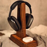 Usine en gros support en bois de qualité supérieure pour casque casque présentoir pour Airpods max et autres écouteurs meilleur cadeau