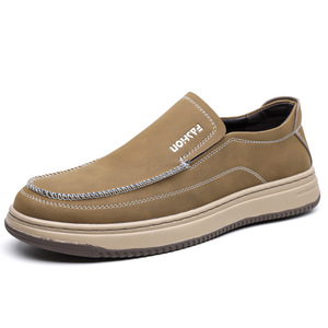 Mocassins en daim pour hommes L7HOU, bout rond, à enfiler, semelle extérieure en caoutchouc antidérapante, chaussures décontractées d'été - Product Image 5