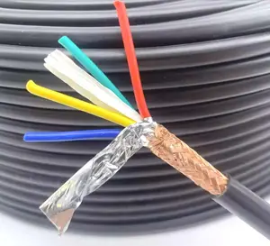 8 Core 0.5mm2 0.75mm2 1mm2 1.5mm2 2mm2 2.5mm2 4mm2 6mm2 Power Cable PVC CE Cable For Machinery Power Connect AC Power Cord