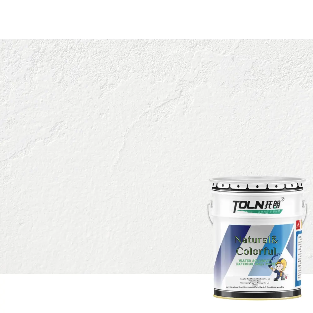 Qualité supérieure Excellente résistance aux taches Nouveau type de revêtement de peinture au latex pour mur extérieur à revêtement plat élastique